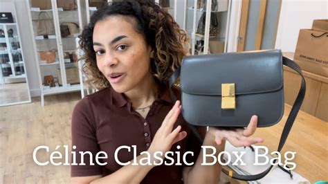 celine classic box grey|celine box bag review.